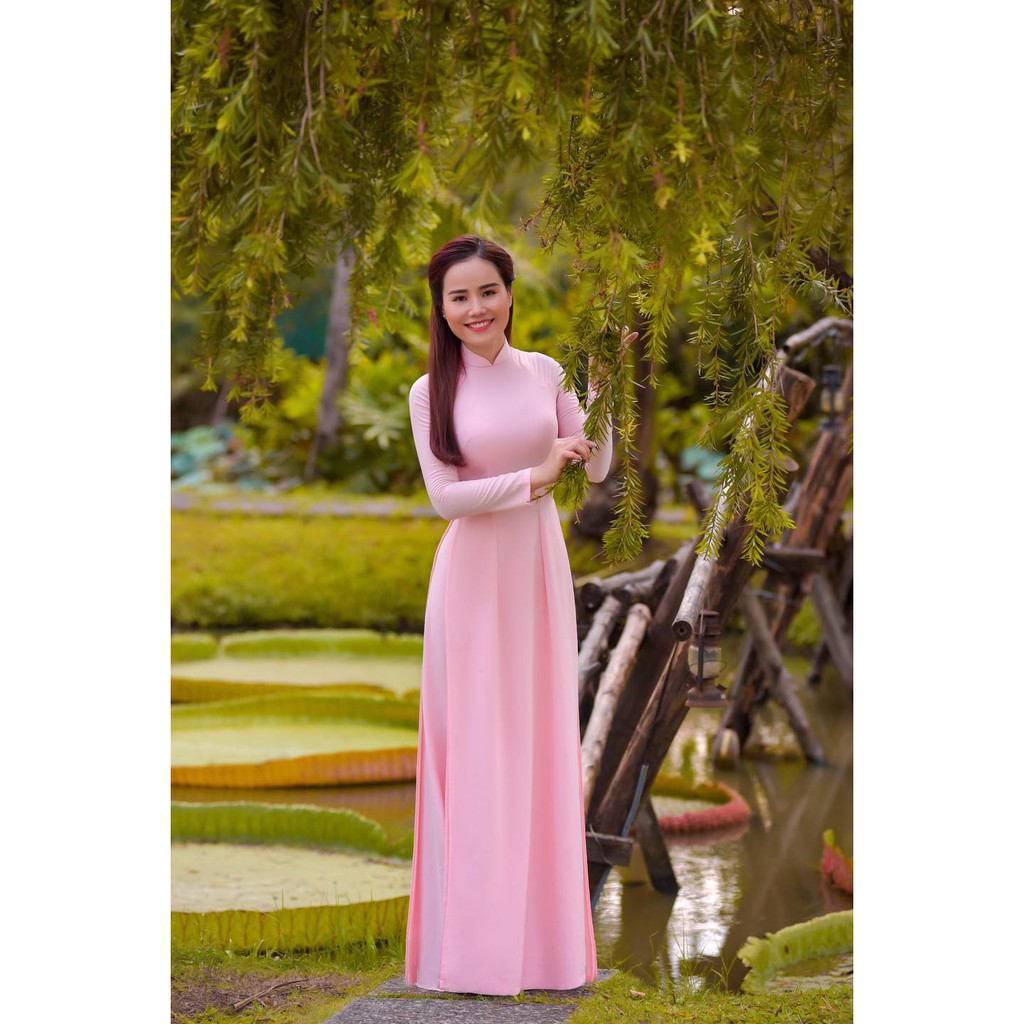 [ SALE  30% - FREESHIP ] Áo Dài 4 Tà - Màu Hồng Phấn - Chất Liệu Chiffon Cao Cấp - Hỗ Trợ 1 Đổi 1 - Hàng Đủ Size