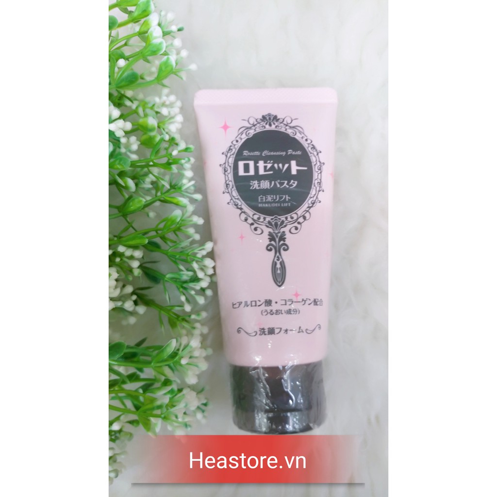 SỮA RỬA MẶT BÙN TRẮNG ROSETTE-HAKUDEI LIFT COLLAGEN( MÀU HỒNG