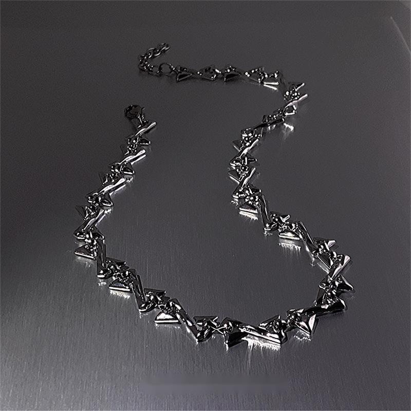 Dây chuyền 19819 dạng khâu hình học phong cách hip hop thời trang cổ điển dễ phối đồ