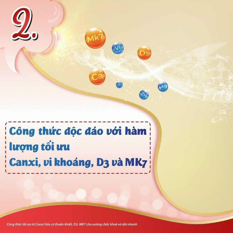 LINEABON K2D3 – Hỗ trợ tăng chiều cao, hết còi xương