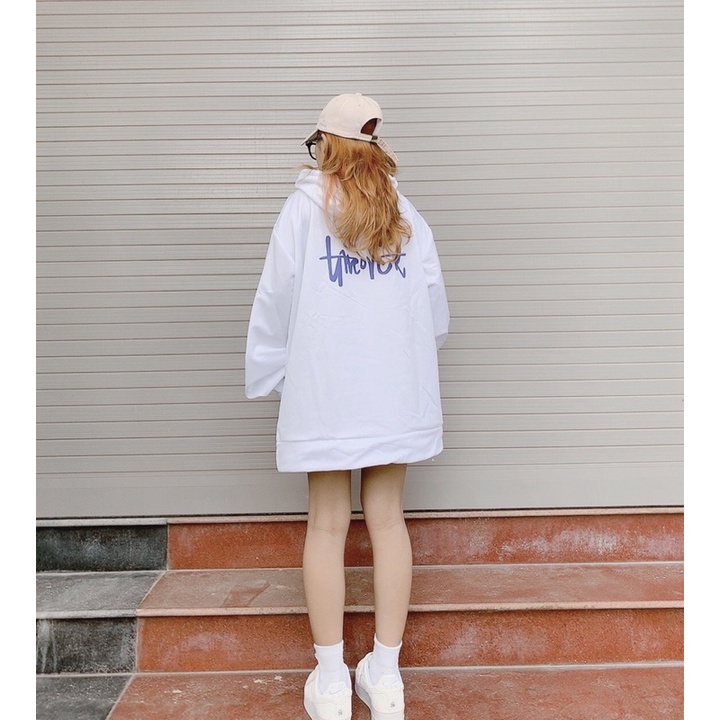 [ ẢNH THẬT ] ÁO HOODIE NỈ UNCOVER TRẮNG UNISEX FORM RỘNG (ẢNH THẬT SHOP CHỤP) | BigBuy360 - bigbuy360.vn