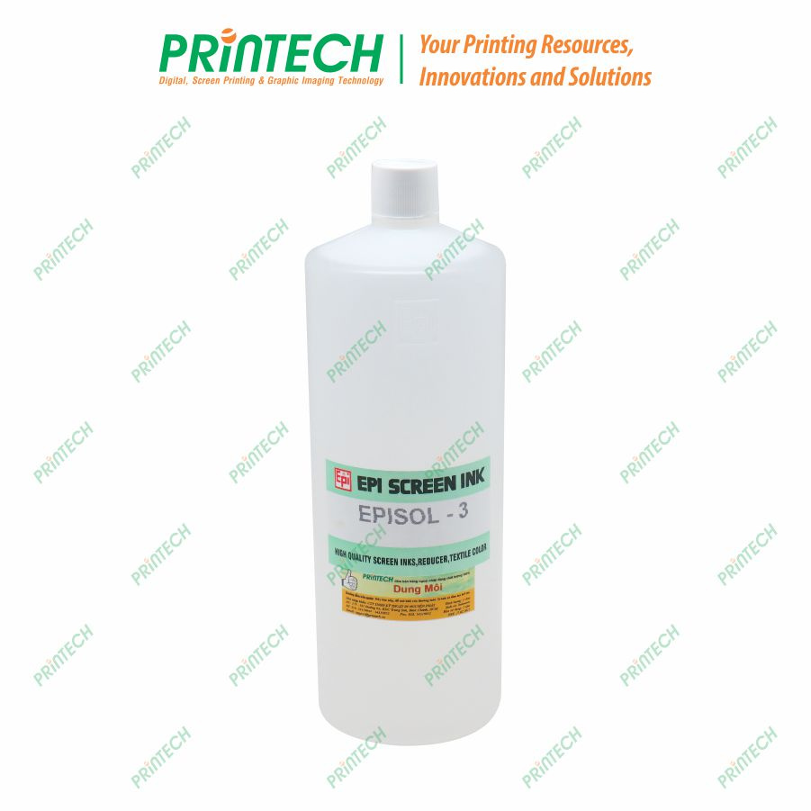 Dung Môi Chậm Khô Episol 3 Chất Lượng Cao - Chuyên Dùng Chung Với Mực In - Nhập Khẩu Bởi PRINTECH