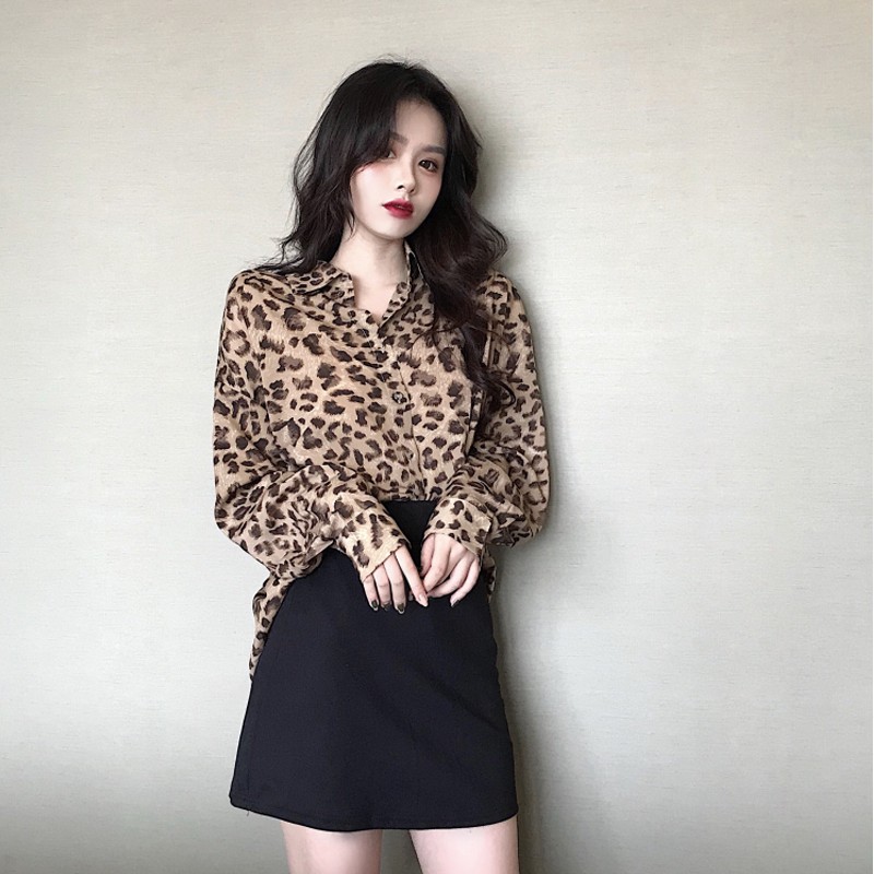 Áo Sơ Mi In Họa Tiết Da Báo Cá Tính | BigBuy360 - bigbuy360.vn