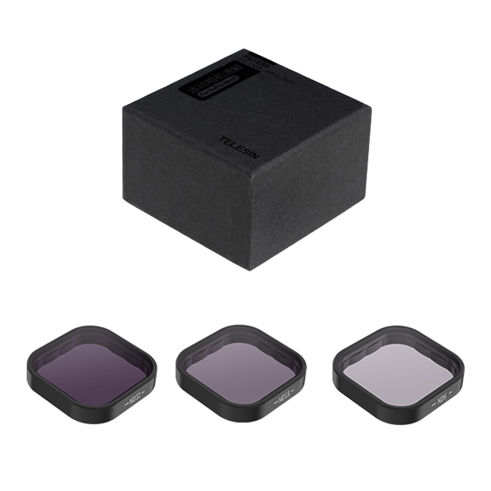Telesin Bộ Lọc ND8 ND16 ND32 CPL Bằng Hợp Kim Nhôm Cho Camera Hành Trình GoPro Hero 9 10 11