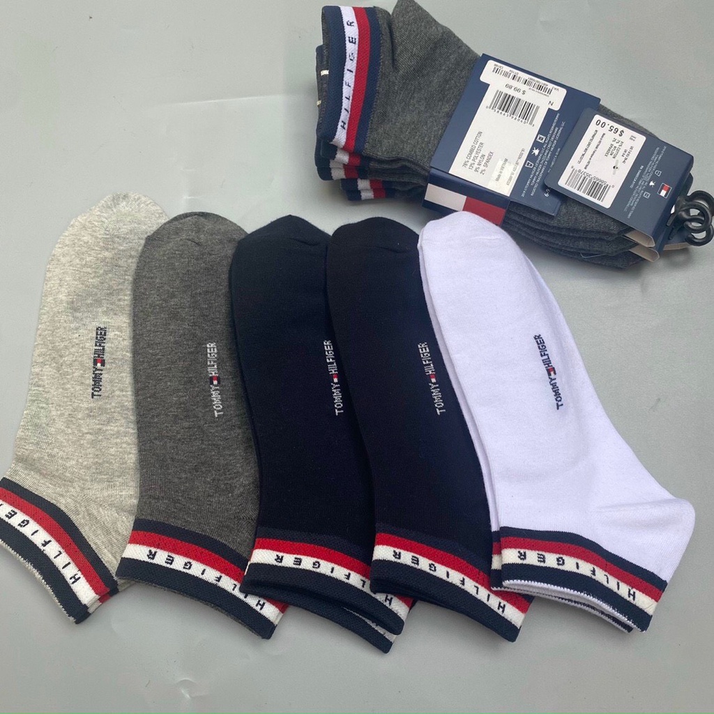 Tất thể thao cổ ngắn TOM.MY [SỐ LƯỢNG 1 ĐÔI] Chất liệu cotton kháng khuẩn, khử mùi và thấm hút mồ hôi