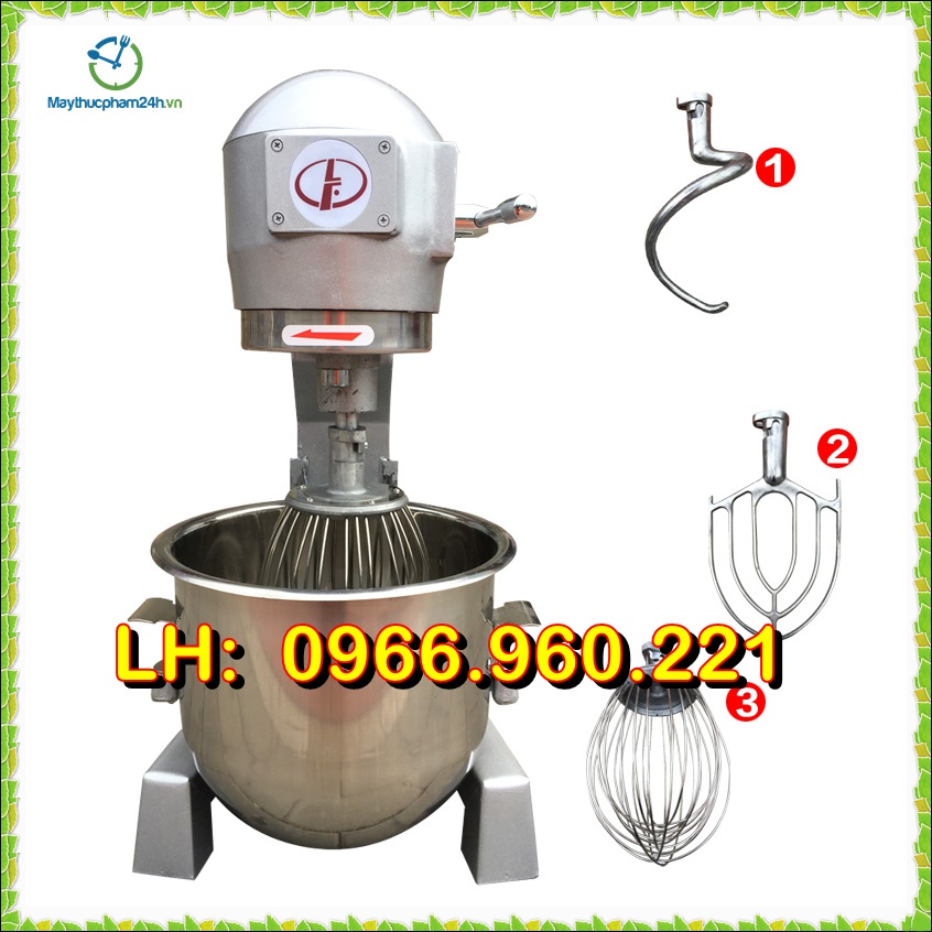 Máy trộn bột công nghiệp 30L, Máy trộn bột công nghiệp, 3 chức năng, máy nhào bột đánh trứng làm bánh năng suất cao