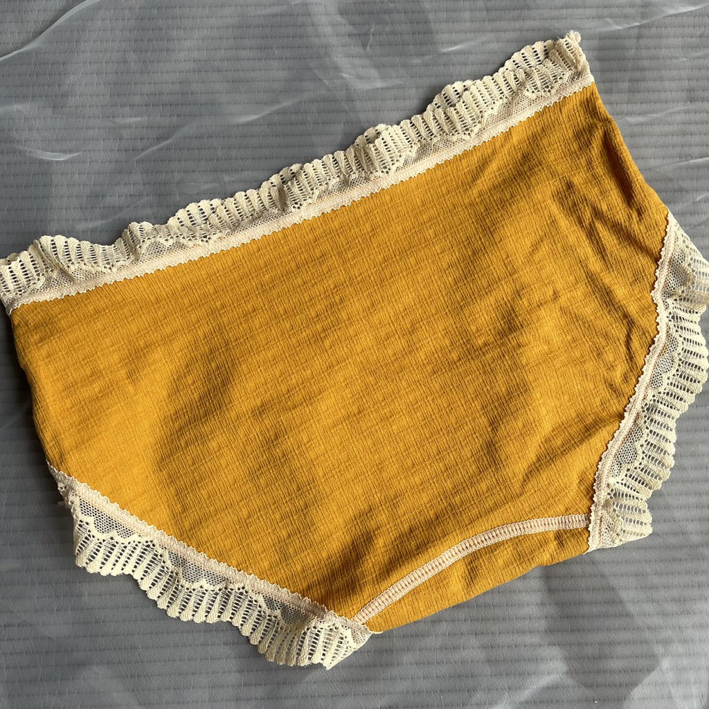 Quần lót nữ viển ren , quần lót cotton gỗ sồi q833 không gian eva KGE