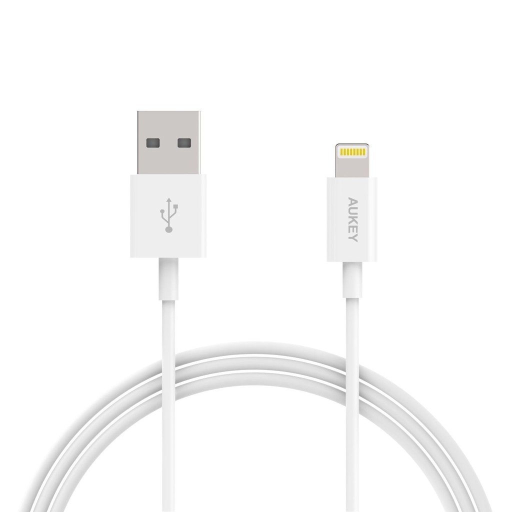 Cáp sạc điện thoại Aukey CB-D20 Lightning 1M chuẩn MFI của Apple (Hỗ trợ sạc nhanh)