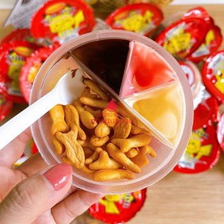 Một chén bánh qui giòn hình cá chấm kem THACO hàng công ty Việt Nam chuẩn xịn chén 40g