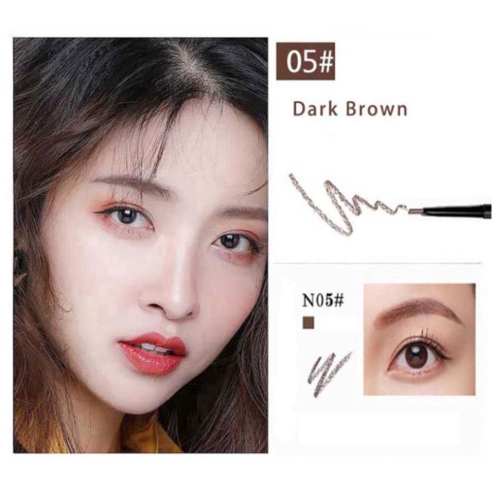 Bút Kẻ Lông Mày Kết Hợp Cọ 2 Trong 1 Chống Thấm Nước Lâu Trôi LL18 | BigBuy360 - bigbuy360.vn