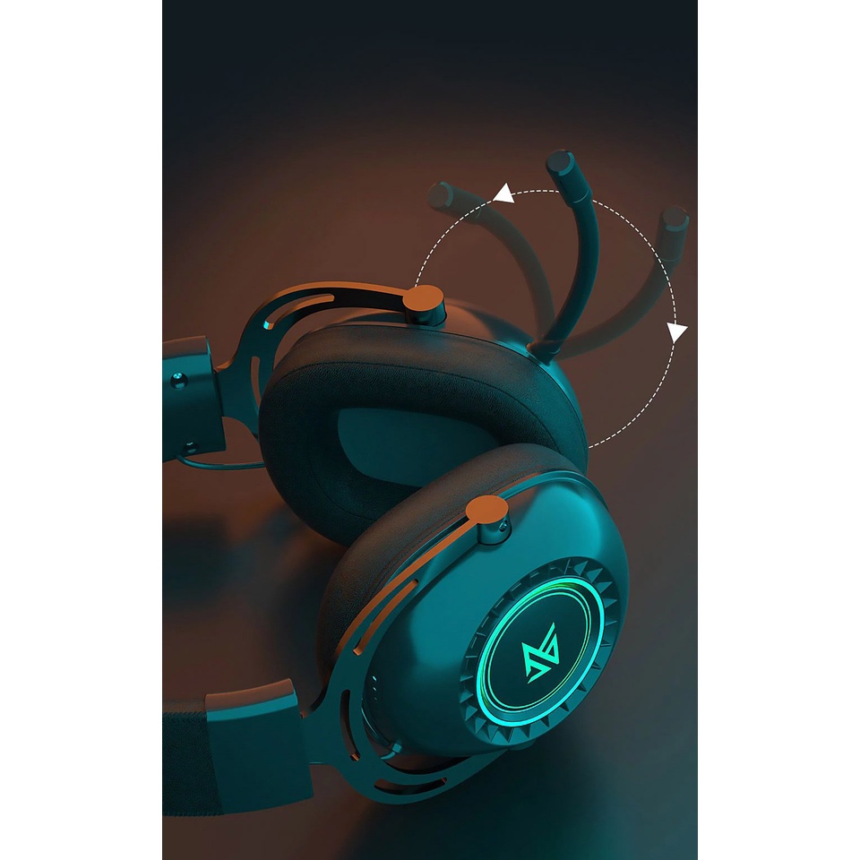 [NC] Tai nghe Chụp tai Gaming KZ GP20 Bluetooth | Kết nối WireLess 2.4GHZ | Âm thanh 3D | Driver 50mm | Led RGB | Pin 68