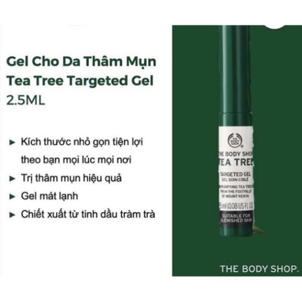 Gel Chấm Mụn⚜️𝙁𝙍𝙀𝙀𝙎𝙃𝙄𝙋⚜️Gel Làm Mờ Vết Thâm Mụn The Body Shop Tea Tree Targeted