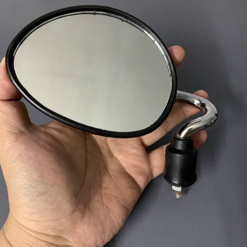 GƯƠNG KIỂU GIỌT NƯỚC CHÂN XI INOX GẮN MỌI LOẠI XE 10 LY, 1 CÂY TRÁI