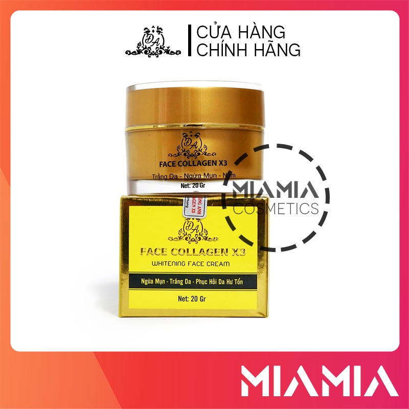 Kem Face Collagen X3 dưỡng trắng da mặt, làm mờ thâm nám, tàn nhan chính hãng Mỹ Phẩm Đông Anh