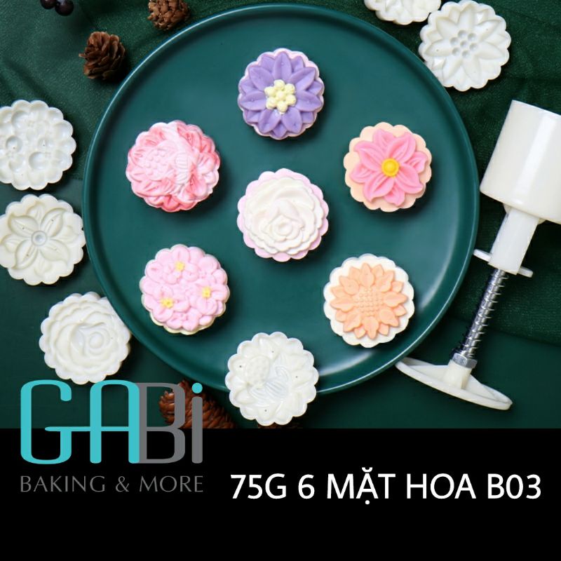 Khuôn bánh 75g trung thu 2022(nhiều mẫu)