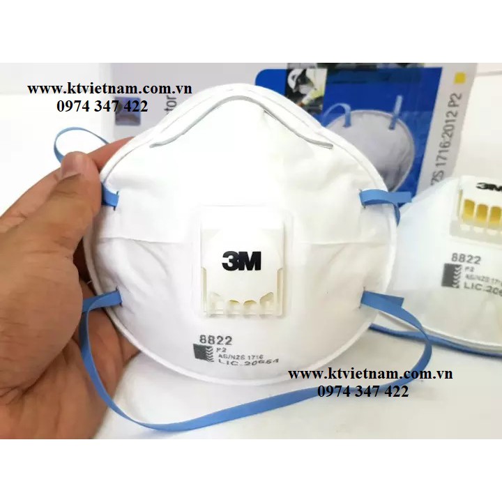 ĐƠN GIÁ 1 CÁI: KHẨU TRANG 3M 8822 HÀN QUỐC