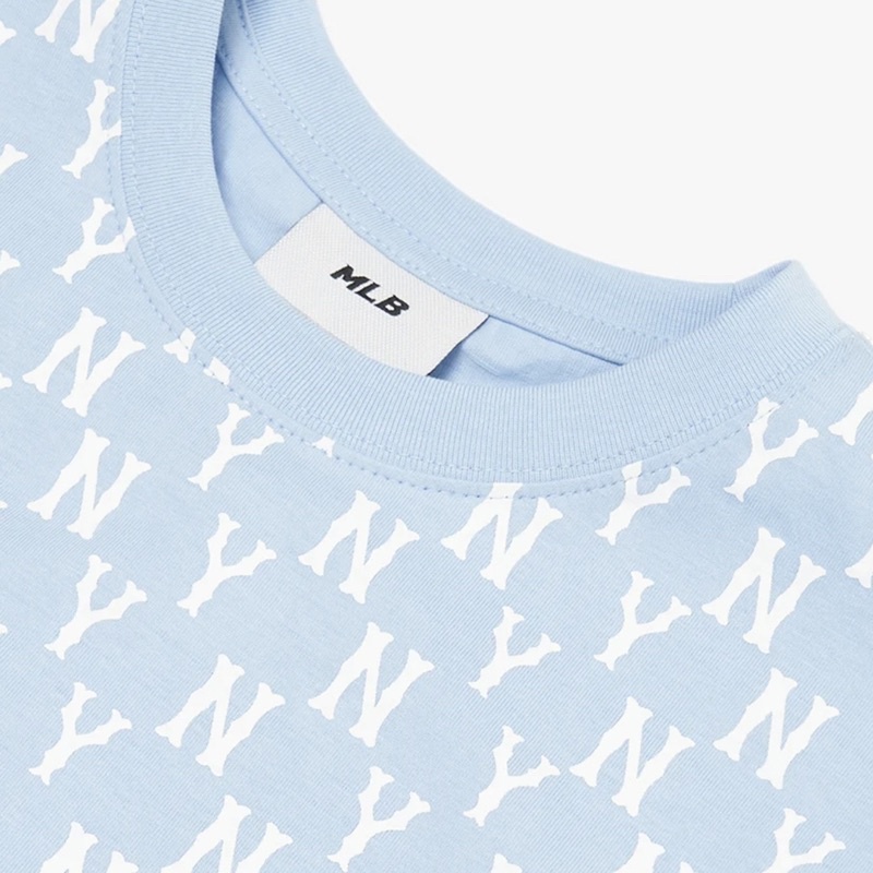 Áo MLB Monogram Xanh Blue Full Tag Năng Động Trẻ Trung