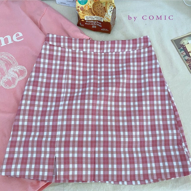 Chân váy ngắn caro Comic 606070