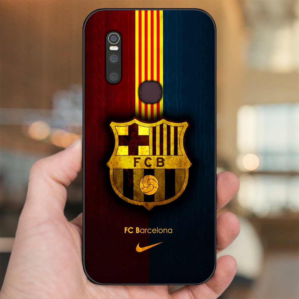 Ốp lưng Vivo V15 viền đen in hình Barcelona Barca