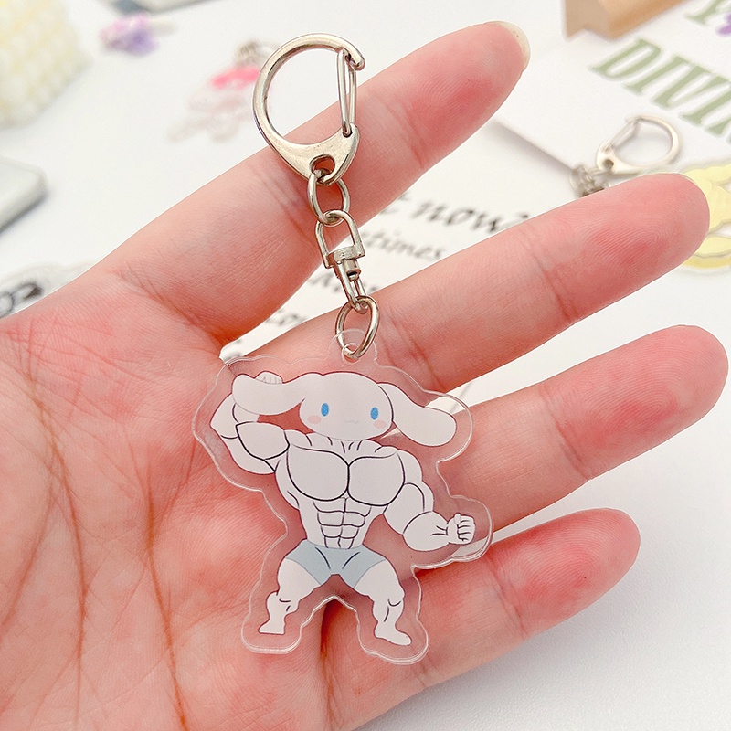 Móc Chìa Khóa / Điện Thoại Bằng Acrylic Kiểu Dáng Hoạt Hình Dễ Thương