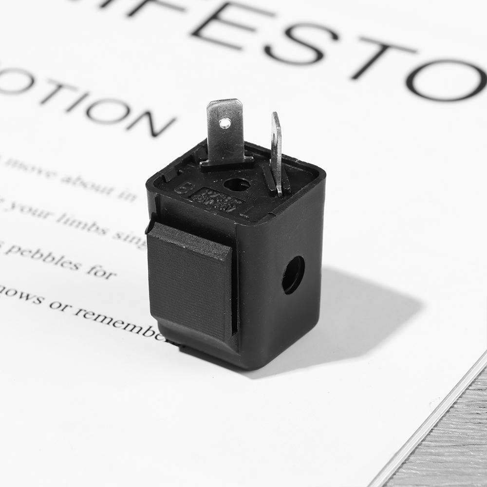 Set 1 / 2 Rơ Le Còi Báo Động Có Đèn LED 2 Pin Màu Đen