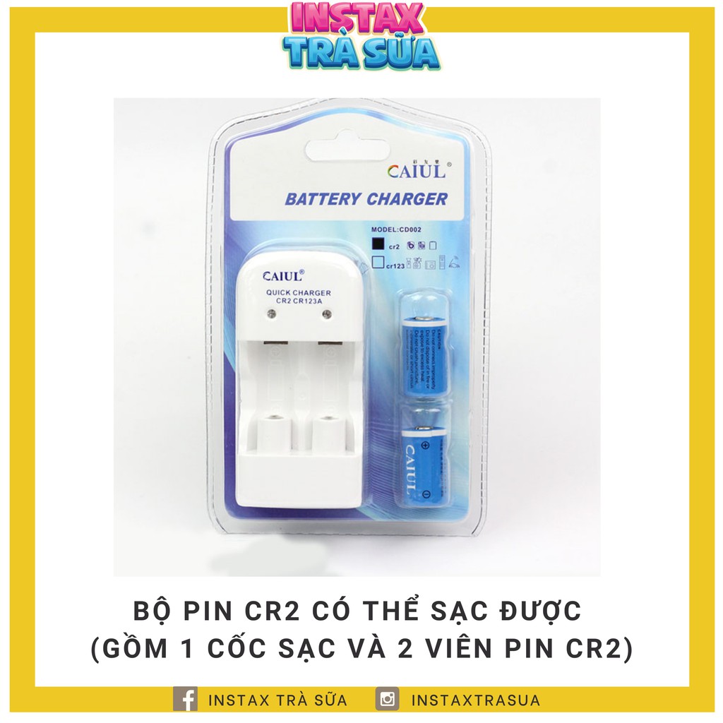 1 viên PIN CR2 Energizer / Bộ sạc CR2 - dùng cho các máy MINI 70 / SQ1 / SQ6 / MINI 25 (viên)