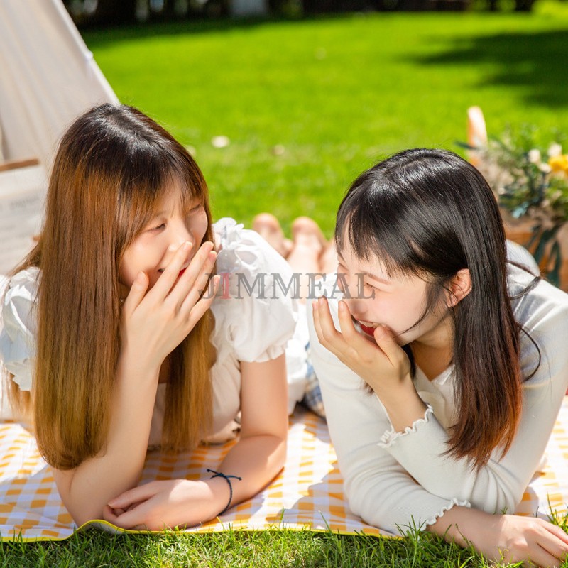 Thảm Picnic, Thảm Dã Ngoại, Thảm Du Lịch Gấp Gọn, Chống Thấm Nước, Họa Tiết Caro 1,5m x 2m, 2m x 2m