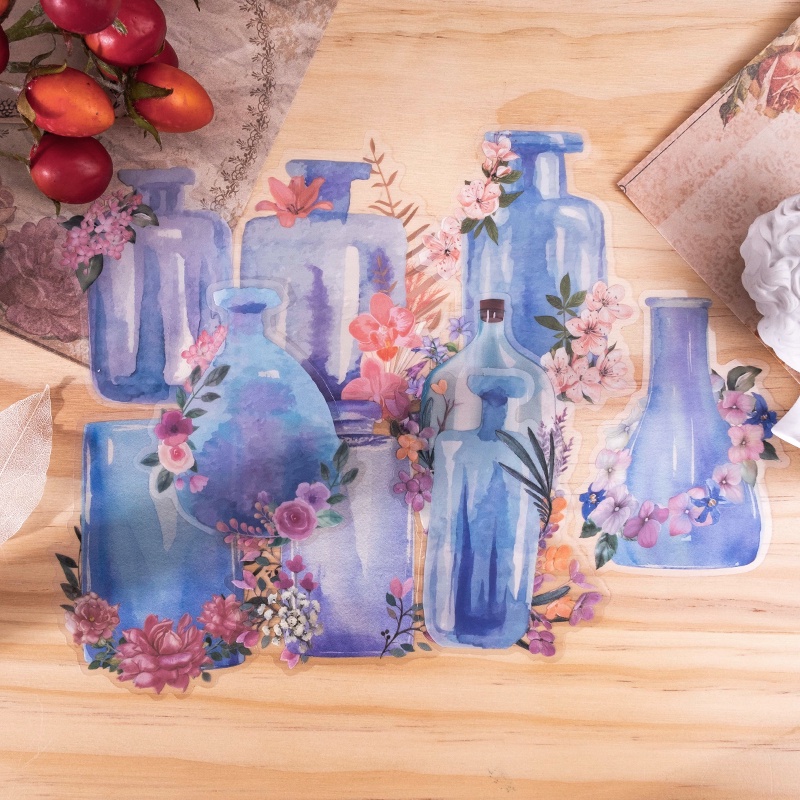 Bộ 20 Miếng Dán PET Chống Thấm Nước Dùng Trang Trí Sổ Tay DIY