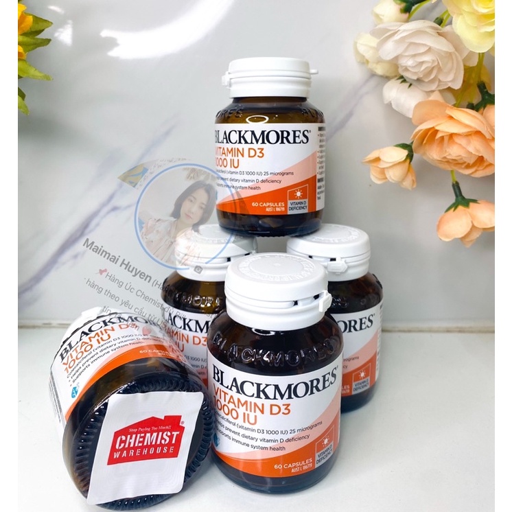 Viên uống Vitamin D3 Blackmores hàm lượng 1000IU