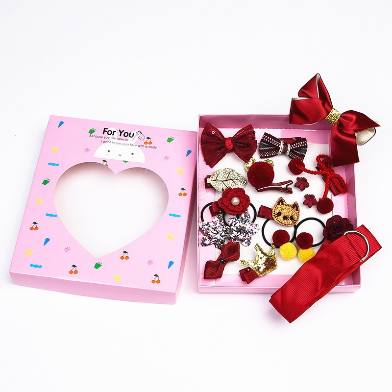 Set 18 Kẹp Tóc Dễ Thương Cho Bé Gái
