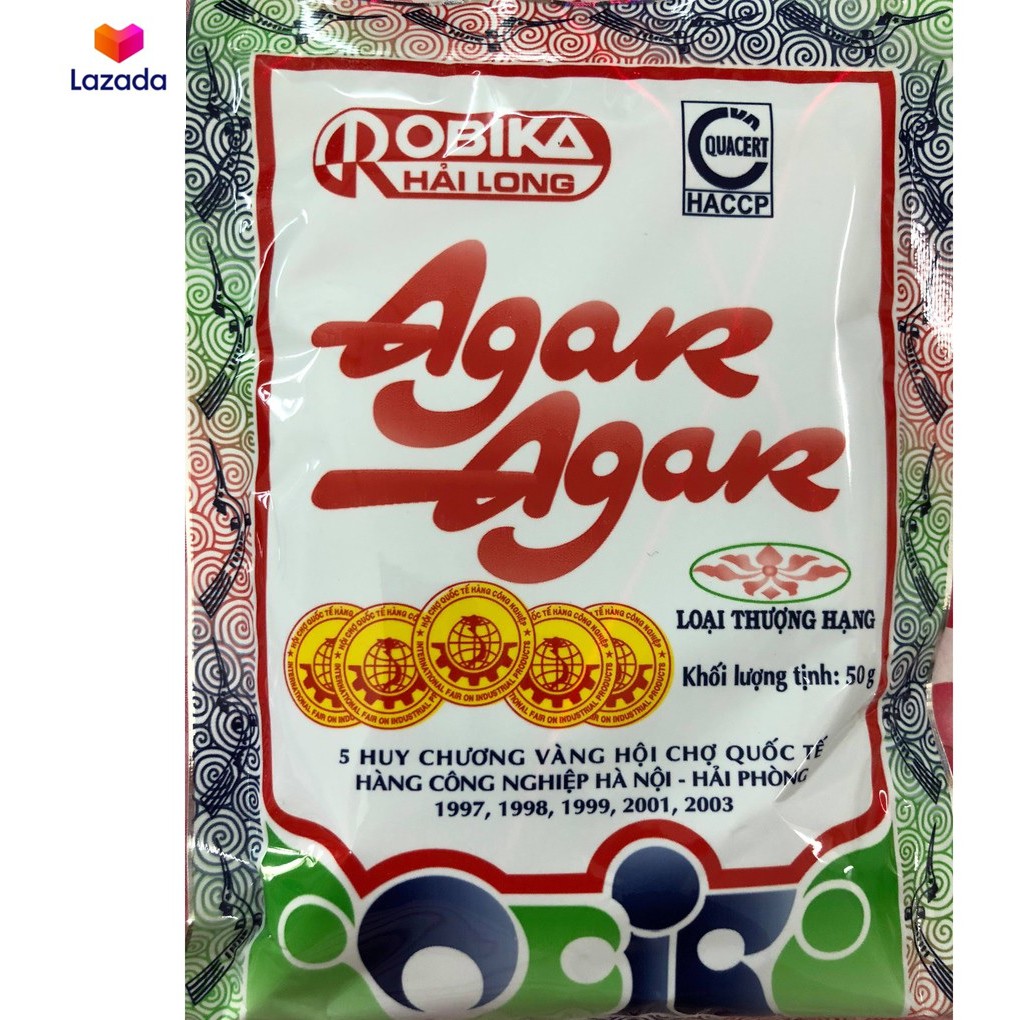 Bột rau câu giòn Agar Hải Long gói 25g