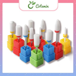 COMBO 5 Đầu sứ mài móng chuyên dụng cho tiệm nail