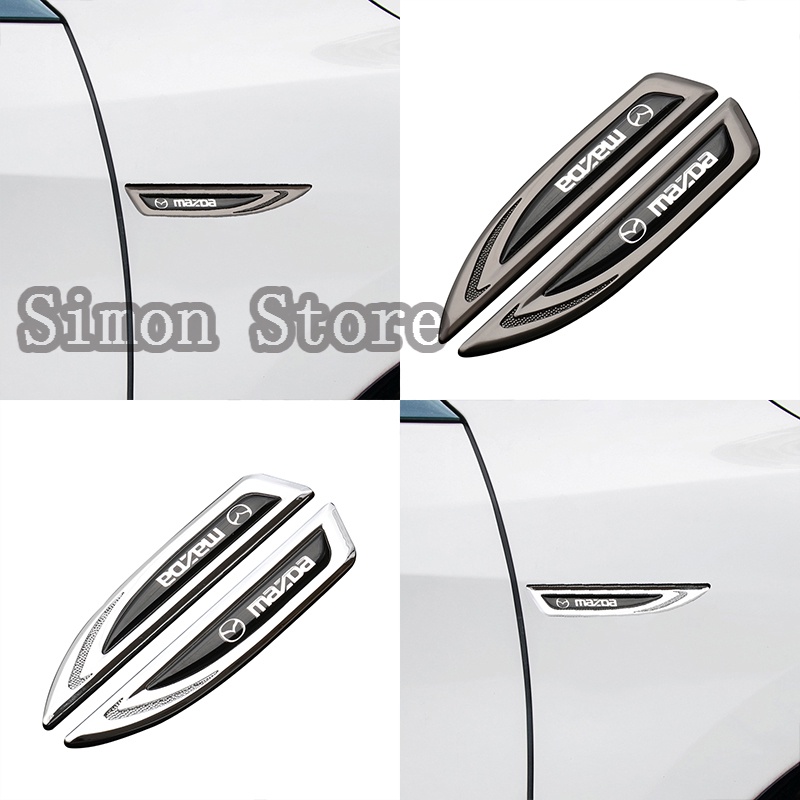 FENDER Bộ 2 Miếng Dán Trang Trí Chắn Bùn Xe Hơi Mazda Cx8 Rx8 Bt50 Cx7 Cx30
