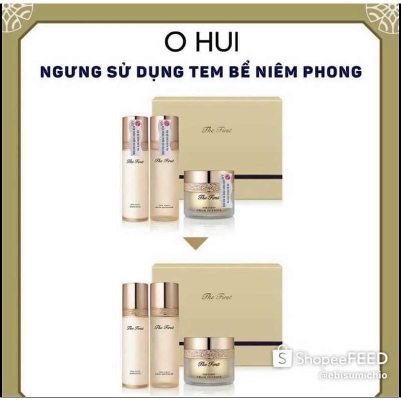 Set hoàn lưu cao dưỡng da chống lão hoá Whoo Tím 3 món date 2024 - Chính hãng LG Vina