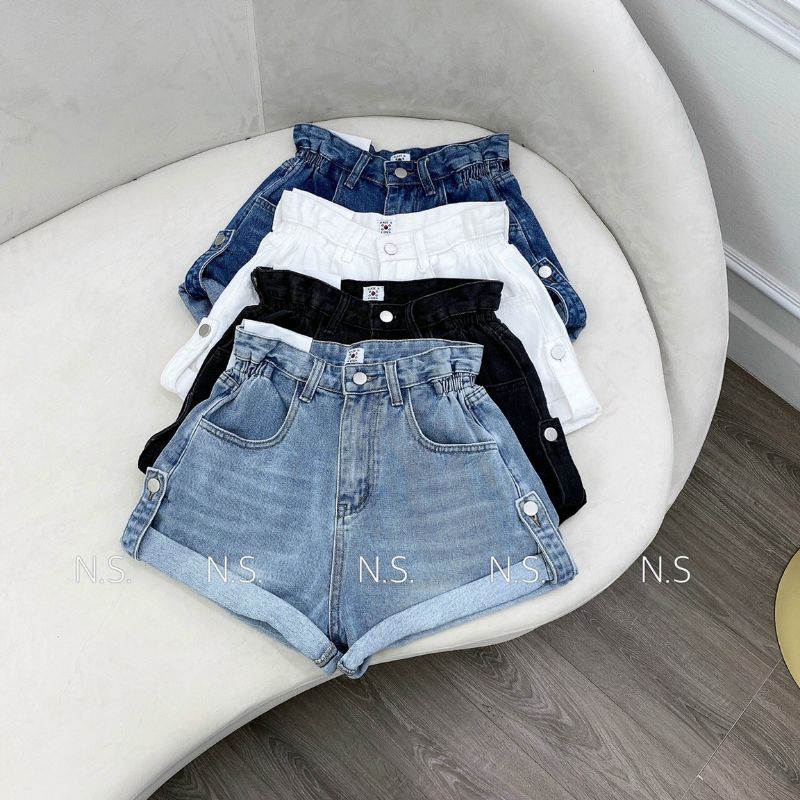 Quần sooc jean chun cạnh hàng QCL1