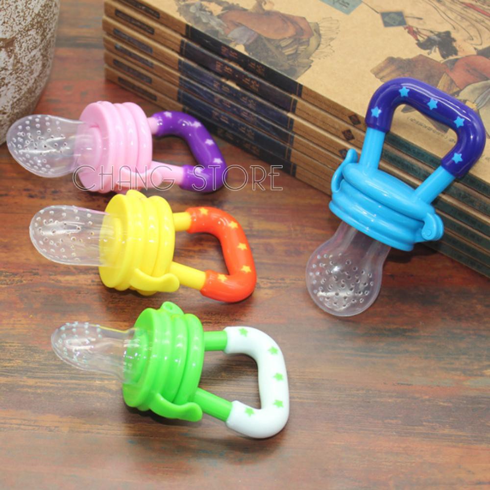 Núm Nhai Ăn Dặm Cho Bé Chống Hóc - Túi Nhai Silicon