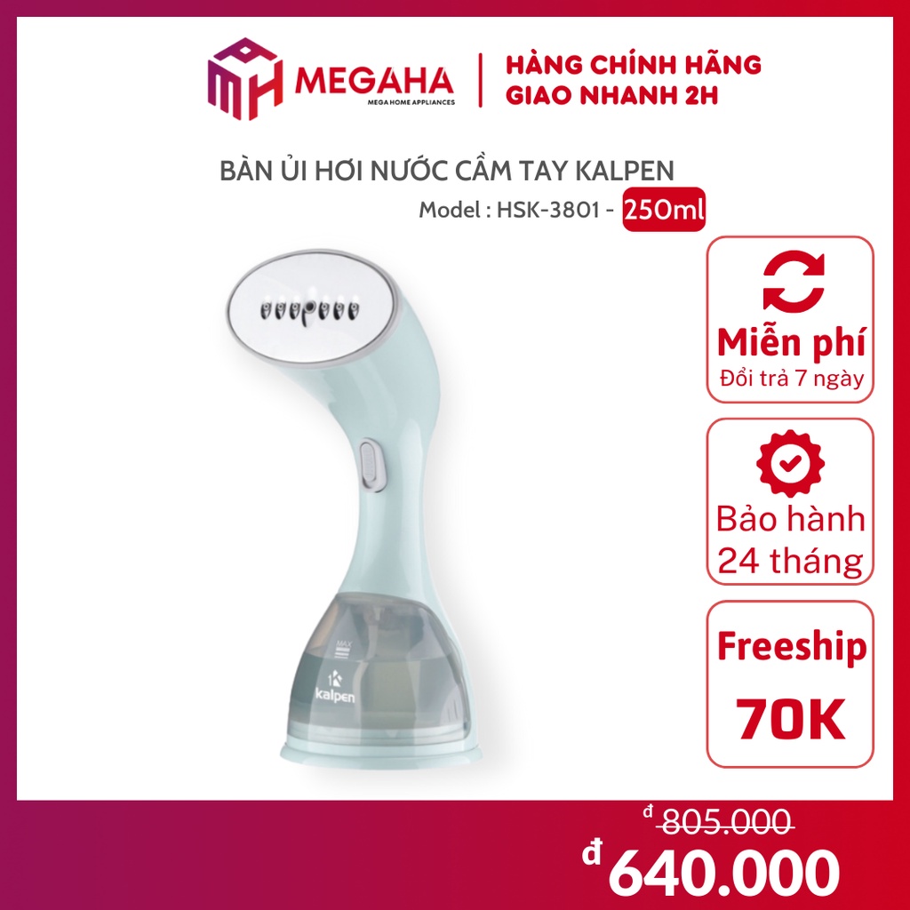 Bàn Ủi Hơi Nước Cầm Tay Thông Minh Kalpen HSK-3801 - MEGAHA