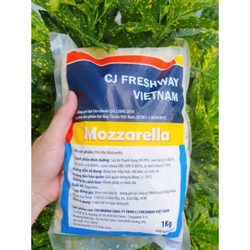 Phomai bào sợi Mozzarella 1kg