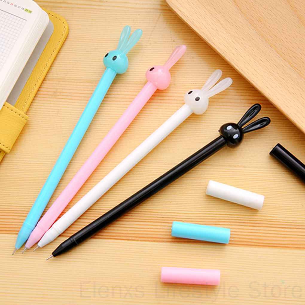 Bút Bi Mực Đen Ngòi 0.5mm Hình Thỏ Đáng Yêu