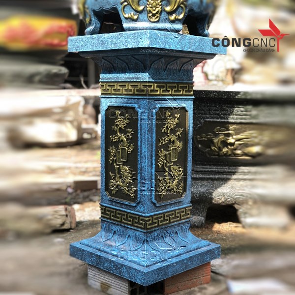 Khuôn đúc chân đôn chậu cảnh 68 họa tiết rồng hóa hoa