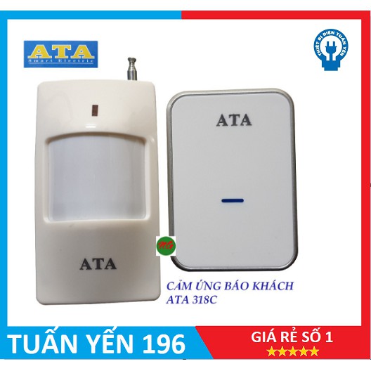 [Giao Hỏa Tốc Trong Ngày] Chuông báo khách không dây đa năng Ata AT-318C