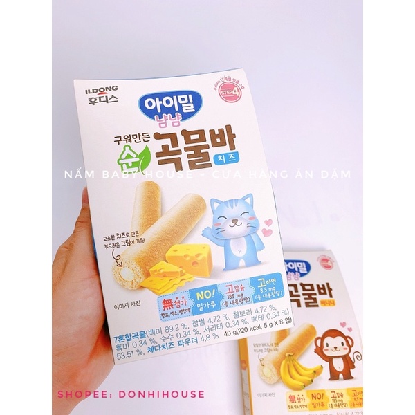 Bánh ILDONG cho bé từ 9 tháng - bánh ngũ cốc , bánh xốp cho bé ăn dặm