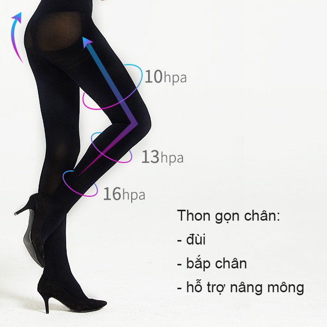 Quần tất thon gọn chân, định hình eo, hỗ trợ nâng mông Lets slim