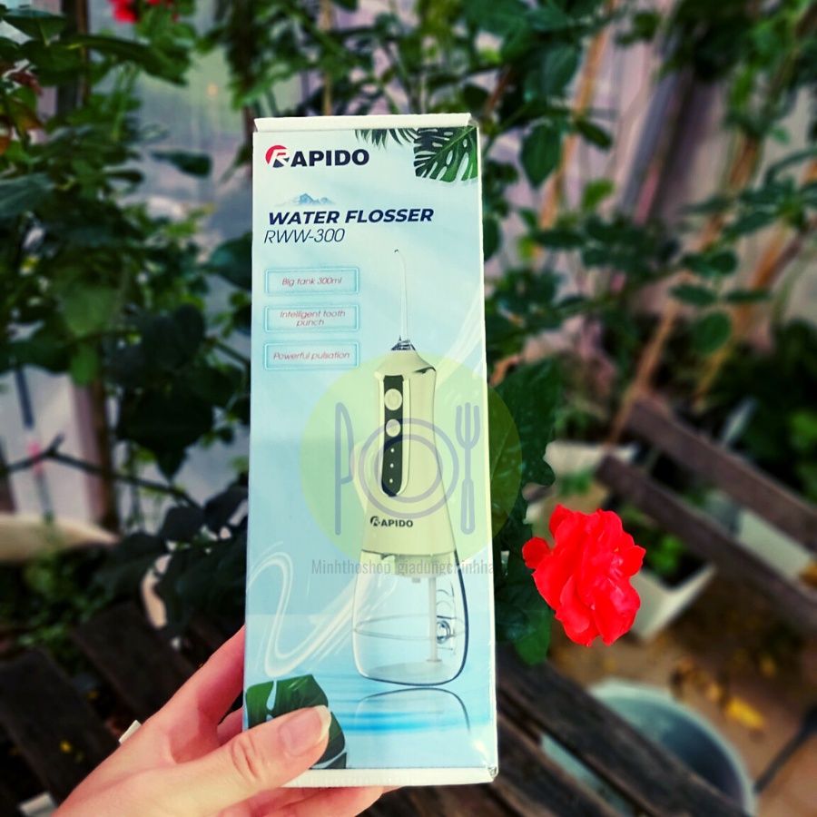 Máy tăm nước cầm tay Rapido RWF150, RWW300 công nghệ vệ sinh răng miệng của Đức, bảo hành 12 tháng