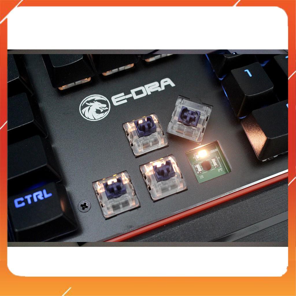 Bàn phím cơ Gaming E-DRA EK300 - Chống nước - Có kê tay - Led 7 màu - BH 24 tháng