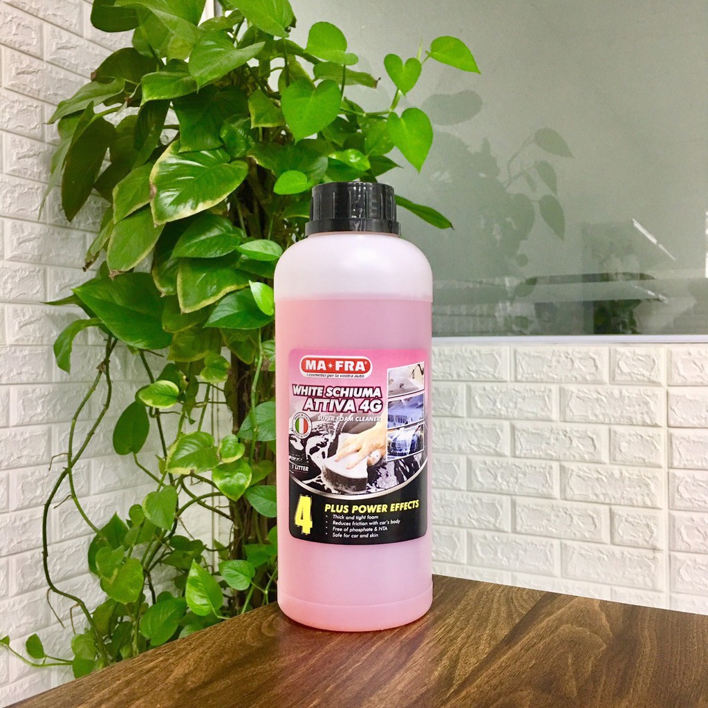 Dung dịch rửa xe có chạm White Schiuma Attiva 1L - Hàng chính hãng từ Mafra - ITALY