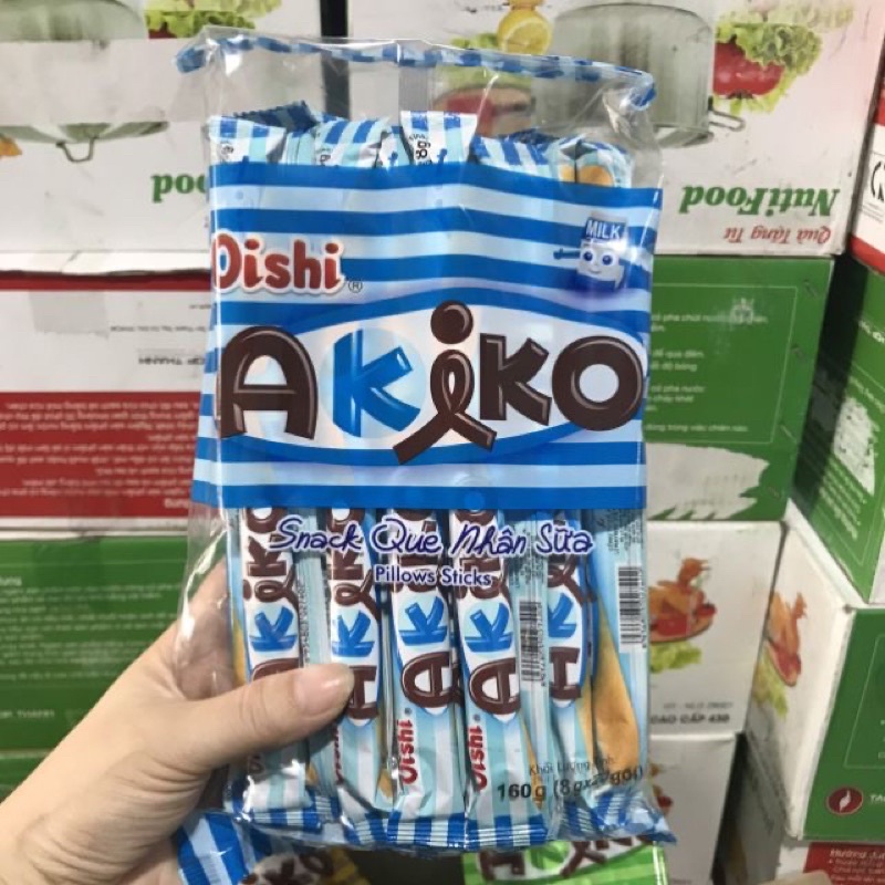 1 Bịch Bánh que ống có nhân Oishi Akiko