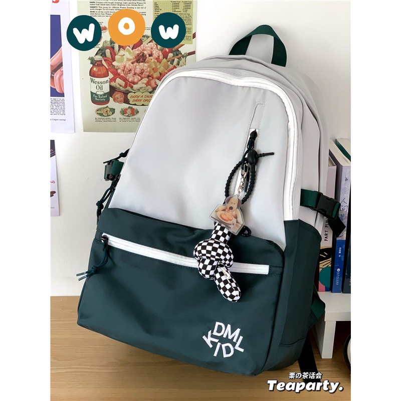 Balo trơn basic đi học nữ đẹp, cặp sách học sinh cấp 2 cấp 3 giá rẻ B401