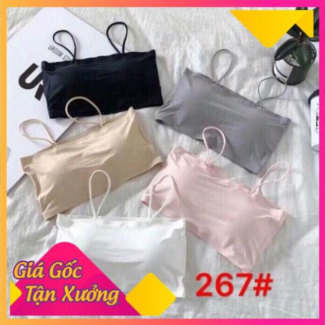 Áo Bra Quây Trơn 2 Dây Chất Liệu Thun Lạnh 8881 | BigBuy360 - bigbuy360.vn