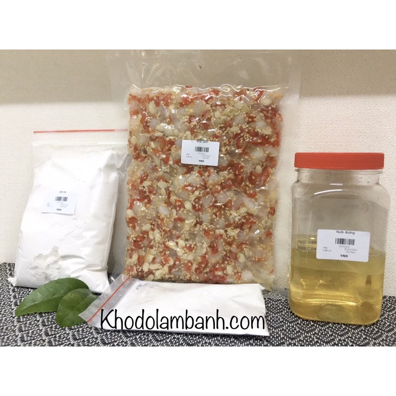 Set nguyên liệu làm bánh chả kèm hướng dẫn